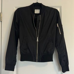 SOLD Black Bomber Jacket